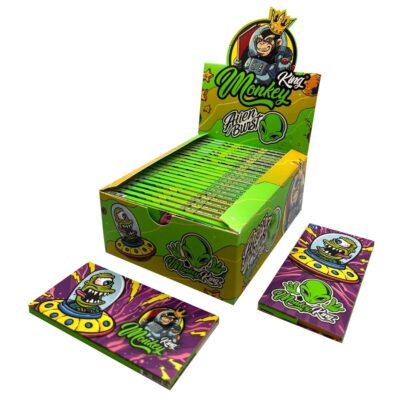 mortalhas monkey king com ilustrações de alienígenas, Monkey King Rolling Papers